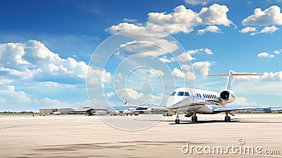 travel business airport background Cartoon Illustration