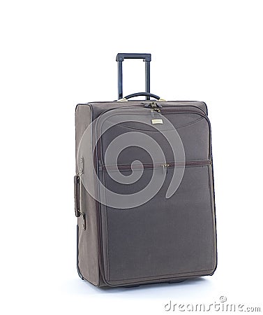 Travel case on white background Stock Photo