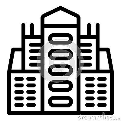 Travel city icon outline vector. Poland map Vector Illustration