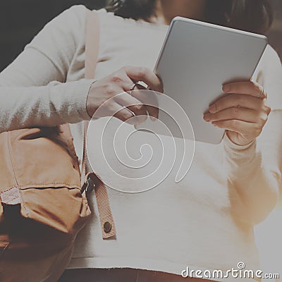 Travel Commuter Destination Tourist Browsing Concept Stock Photo