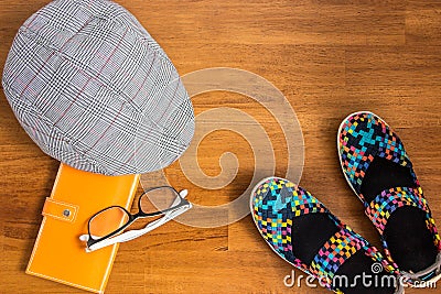Travel concept with accessaries Stock Photo