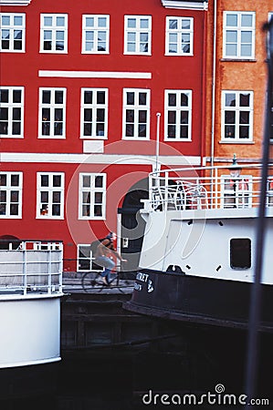 Travel in Copenhagen and snapshot Editorial Stock Photo