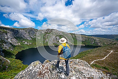 Travel in Cradle Mountain NP, Tasmania, Australia Stock Photo