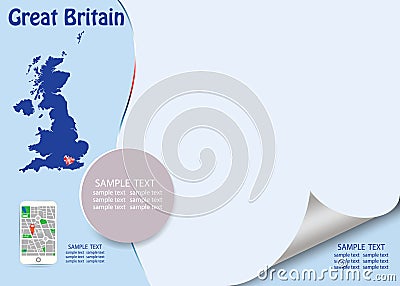 Travel Great Britain template concept vector Vector Illustration