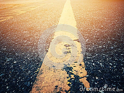 Travel has obstacles. The road still has to go on Stock Photo