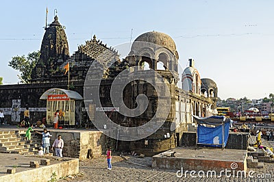 Ancient Naroshankar temple at Nashik Editorial Stock Photo