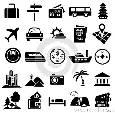 Travel icon set Vector Illustration