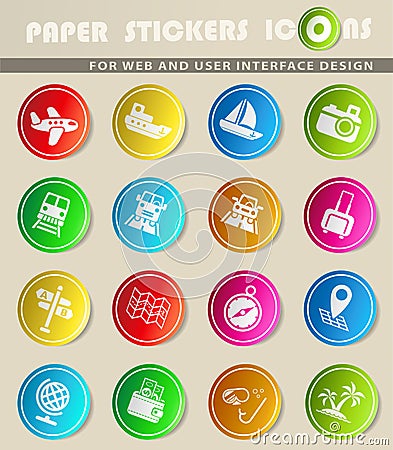 Travel icon set Vector Illustration