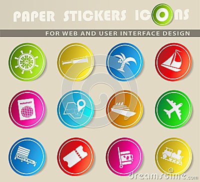 Travel icon set Vector Illustration