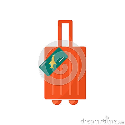 Travel icon vector sign and symbol isolated on white background Vector Illustration