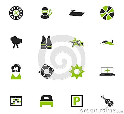 Travel icons set Stock Photo