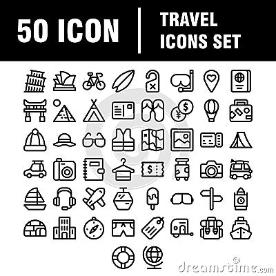 Ss template uploadTravel Icons Vector Set, Great for All Purposes like Print Web or Mobile Apps Vector Illustration