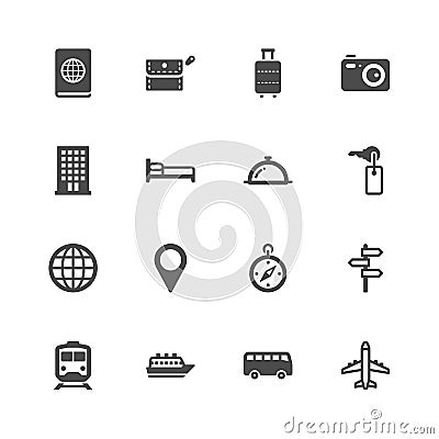 Travel icons Vector Illustration