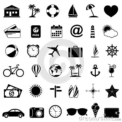 Travel icons Vector Illustration