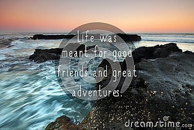 Travel Inspirational Quotes Stock Photo