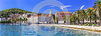 Travel and landmarks of Croatia - roman town Spilt Stock Photo