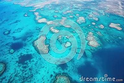 Travel landscape blue australia coral ocean sea reef water tropical nature Stock Photo