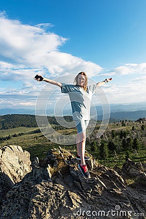 Travel, lesure and freedom concept Stock Photo