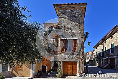 The medieval town of Acciaroli in the province of Salerno, Italy. Stock Photo