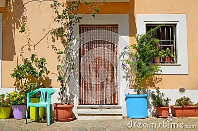 Tourism in San Nicola Arcella, a small town in the Calabria region Editorial Stock Photo