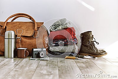 Travel pack Stock Photo