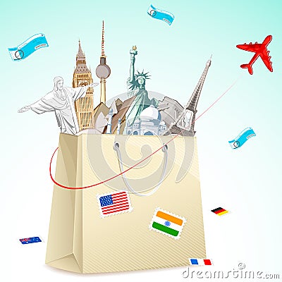Travel package Vector Illustration