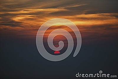 Travel photograph of beautiful sunset Stock Photo