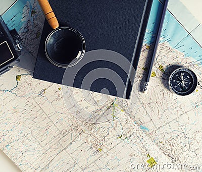 Travel planning concept Stock Photo