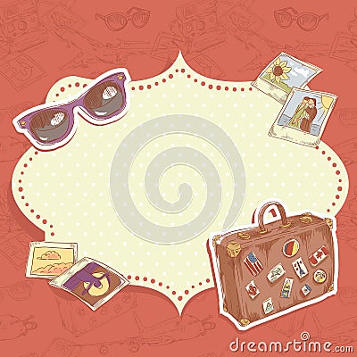 Travel postcard Vector Illustration