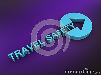 travel safety on purple Stock Photo