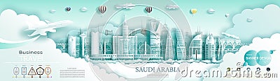 Travel Saudi arabia top world modern skyline famous city architecture Stock Photo