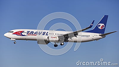 Travel Service Boeing 737-900ER Editorial Stock Photo