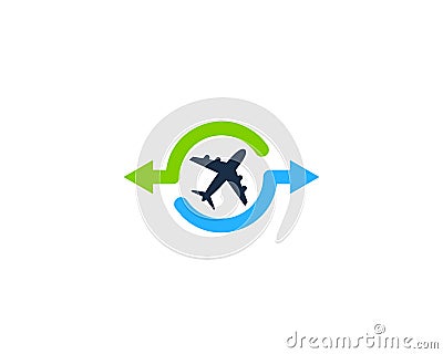 Travel Share Icon Logo Design Element Vector Illustration