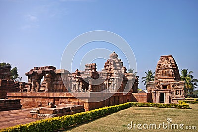 Travel shot of Pattadakal temple, India Stock Photo