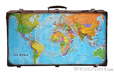 Travel suitcase Stock Photo