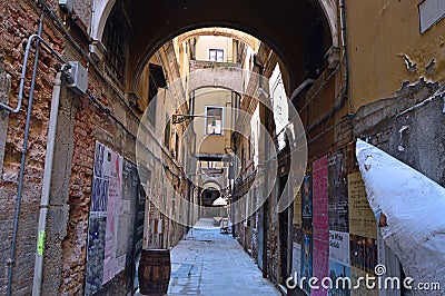 Travel on holiday,Venice in Italy Editorial Stock Photo