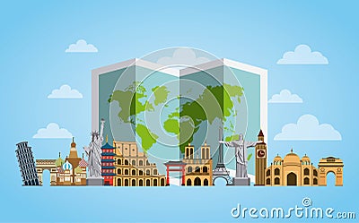 Travel and tourism design Vector Illustration