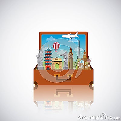 Travel and tourism design Vector Illustration