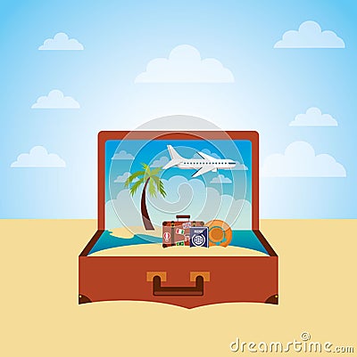 Travel and tourism design Vector Illustration