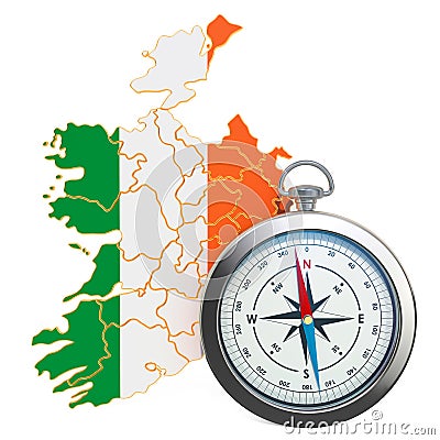 Travel or tourism in Ireland concept. 3D rendering Stock Photo