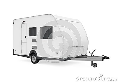 Travel Trailer Isolated Stock Photo