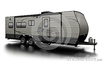 Travel Trailer Stock Photo