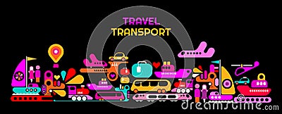 Travel Transport vector illustration Vector Illustration