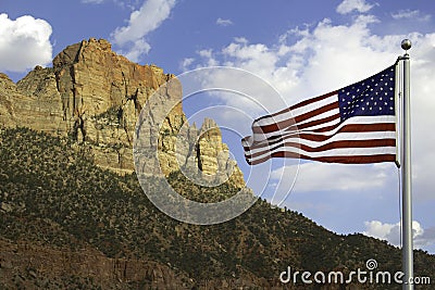 Stars and stripes Stock Photo