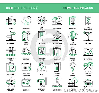 Travel and Vacation Vector Illustration