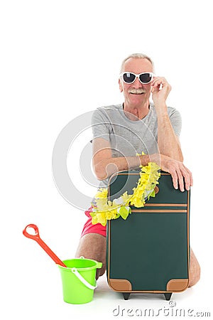 Traveler with delay Stock Photo