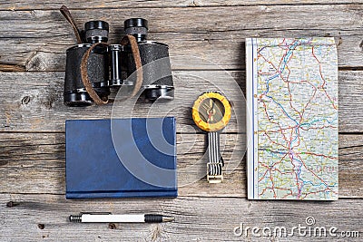 Traveler equipment Stock Photo