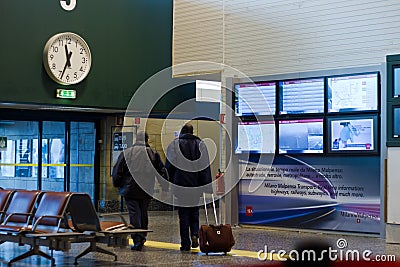 Travelers in airport Editorial Stock Photo