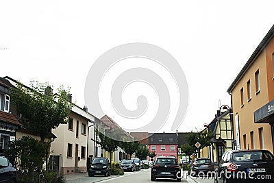 Travelers people driving car on the road go to Speyer town in Germany Editorial Stock Photo