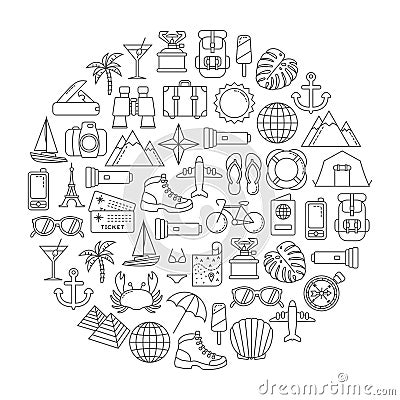 Traveling design element Vector Illustration